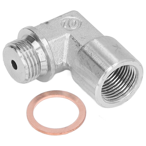 Oxygen Sensor Extender Spacer 90?? Angled O Sensor Extension Gasket Fitting M18x1.5 Thread