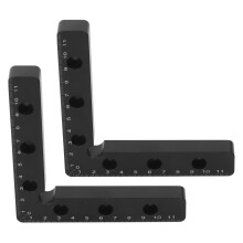 2Pcs Positioning Square 120mm 90 Degree Clamp Metric Scale Tool Set Kit for Woodworking