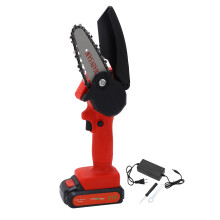 7in Cordless Mini Chain Saw Brushless Lithium Electric Saw Handheld Chainsaw 100?240V US Plug