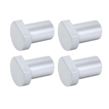4 Pcs Bench Dogs 19mm Diameter Workbench Peg Aluminum Alloy High Strength Woodworking Desktop Stop Tenon Silver