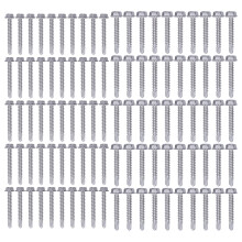 100 Pcs Self Tapping Screws Stainless Steel Hex Self Drilling Screw 4.2x32mm 4.8x32mm for Furniture Repair