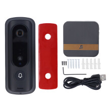 Doorbell Camera 2.4G WiFi 1080P HD Night Vision AI Human Recognition 2 Way Talking Wireless Doorbell Video Camera US Plug  90?260V