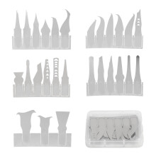 27 Pcs BGA Repair Blade Set Ultra Thin SK5 Steel Strong Toughness CPU IC Chip Glue Remover Knife