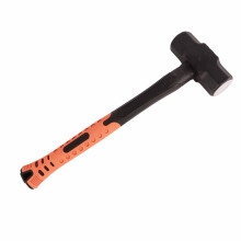 Orange 4LB Heavy Duty Sledge Hammer Wear Proof Multi Purpose Industrial Sledge for Office Building