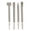 4Pcs Electric Hammer Drill Bit Set Pointed Flat U Shape Chisel Round Shank Hammer Chisel Bit Kit 1
