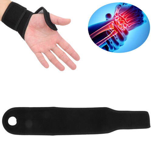 Pressurized Wrist Support Band, Adjustable, Black, 28g, Elastic Sports Protector 2