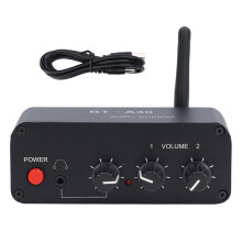 Bluetooth 5.2 Sound Amplifier 20dB Gain Dual Op Preamplifier with 3.5mm Interface for Turntable Speaker DC5?12V