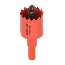 Hole Saw Drill Bit High Speed Steel Bimetal Hole Cutter with Mandrel for Wood and Metal 1?3/16in (30mm)