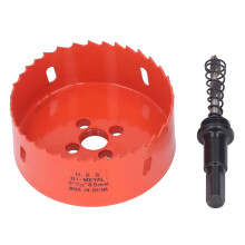 Hole Saw Bi Metal High Speed Steel Drill Bit Cutting Tool with Arbor for Wood PVC 85mm / 3.35in