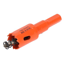 Bi Metal Hole Saw Drill Bit High Speed Steel Saw Cutter with Mandrel for Wood and Metal 25/32in (20mm)