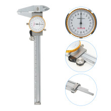 Industrial Dial Calipers High Precision Stainless Steel Vernier Caliper 0-150mm 0.02mm Shockproof Metric Measuring Tool