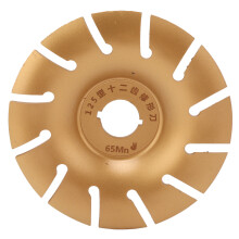 Wood Carving Disc Shaping Wheel 125mm Stainless Steel 12T Accessory for Angle Grinder Gold