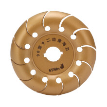 90mm 12 Teeth Angle Grinder Disc Wood Carving Grinding Polishing Wheel for Woodworking Gold