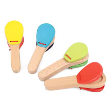 Castagnettes à doigt en bois, instrument de musique,