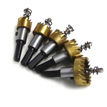 5Pcs Hole Saw Drill Bit Set Woodworking Opener Tool for Metal Iron Plate Reaming with Box Tit Plating