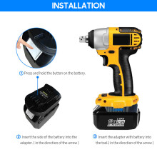 Battery Converter Adapter Replacement for Converting Makita 18V-20V Lithium Battery to Dewalt 20V Power Tools