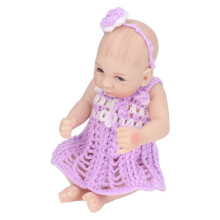 10-Zoll-Reborn-Silikonbaby mit beweglichen Gliedmaßen, lila Jungen-Spielzeug