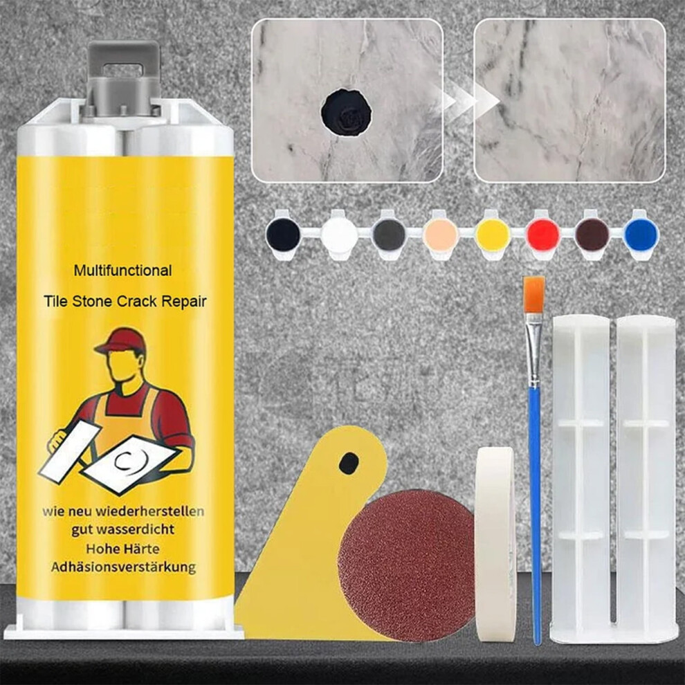 Tile Crack Repair Kit Â Multifunctional Stone, Grout & Chip Repair Kit For Diy Surface Restoration 9489952742328
