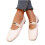Women's Casual Flat Shoes Square Toe Elastic Low Cut Solid 4