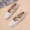 Women's Casual Flat Shoes Square Toe Elastic Low Cut Solid 5