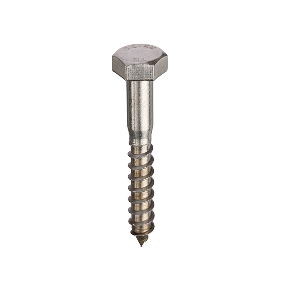 A2-304 St/St Coach Screws Hexagon Head M8 X 30 - Q205710000800030000 - Box Of 100 5014196320533