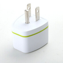 Reiseadapter under $5! EU/AU/UK til US/CA 3-pinners konverter, universell AC-stikkontaktadapter for amerikanske enheter, hvit, kompatibel med