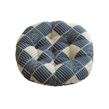 Linen Floor Cushion Round Tatami Mat Pad 16x16x1in Breathable Bedroom Decor Foldable Meditation Pillow Natural Fiber