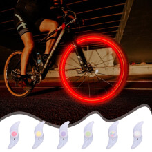 Under $5 Colorful LED Bike Wheel Light, Waterproof Easy Install Bicycles Wheel Spoke LED Lights for Bicycle Spoke Decoration