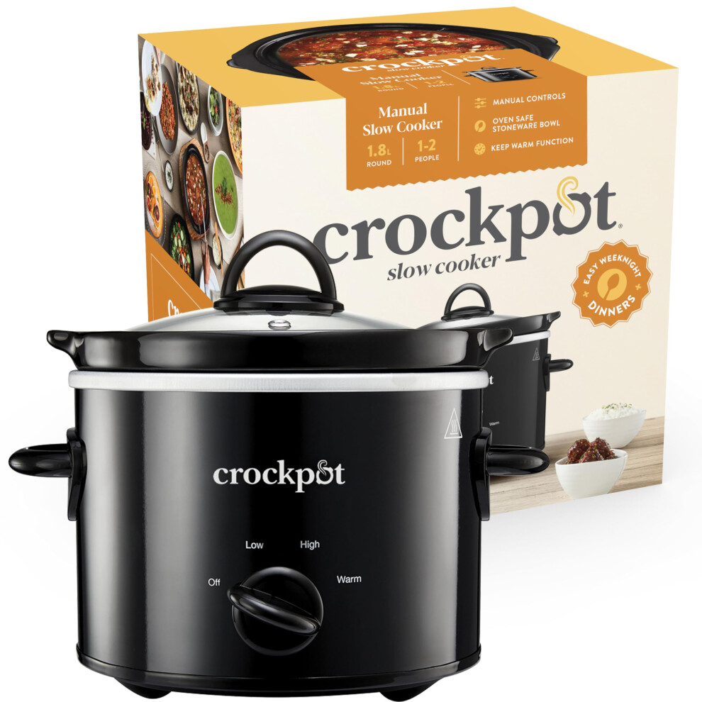 Crock-Pot Slow Cooker - Removable Easy-Clean Ceramic Bowl