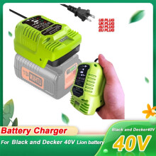 36V/40V Akkuladegerät für Black & Decker LCS36/LCS40 – Kompatibel mit LBXR36, LBXR2036; Tragbarer Mini-Schnelladapter (Nicht für 20V)