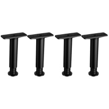 Bed Center Leg Adjustable Legs Support Frame Feet Furniture Replacement Sofa Couch Increased Plastic Steel 4 Pcs