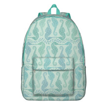 Beach-Inspired Waterproof School Backpack with Tropical Sea Turtle Design, Lightweight Durable Bag for College Teens, Office, or Everyday Travel