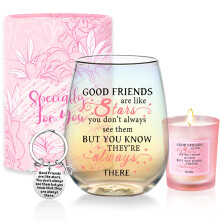 Friendship Gifts for Women Wine Glasses Drinking