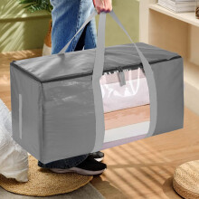 Oversized Moving Bags under $5! Heavy Duty Storage Tote for Clothes, Reinforced Handles, Foldable Duffel Bag