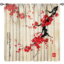 Spring Cherry Blossom Curtains Pink Galaxy Print 84x84 Inch