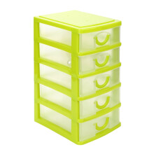 Organizador de Maquiagem em Acrílico com 5 Níveis (13x9x18cm) – Organizador Transparente para Cosméticos e Joias, Ideal para Penteadeira,