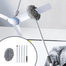 Plumeau en microfibre pour ventilateur de plafond avec manche en aluminium de 67 pouces