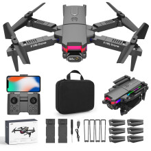 Mini Dual Camera Drone 1080P HD with 4K, Foldable WiFi FPV,