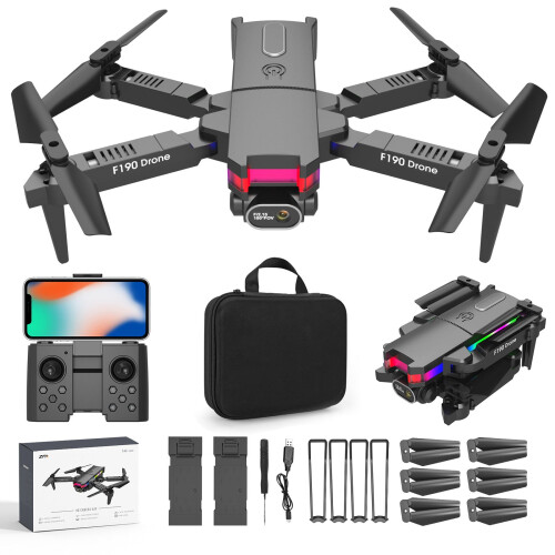 Mini Dual Camera Drone 1080P HD with 4K, Foldable WiFi FPV,