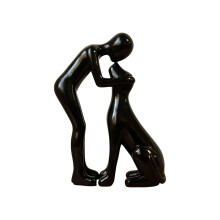 Memory Gift for Pet Lover Dog Sculptures Home Decors Man-Black