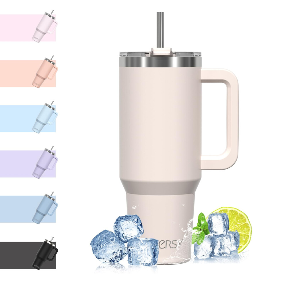 Travel Mug Coffee Cup 40Oz Tumbler Straw Watersy