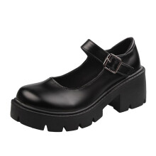 Dames Mary Janes laarzen met hoge hak, vintage cosplay schoenen in de uitverkoop