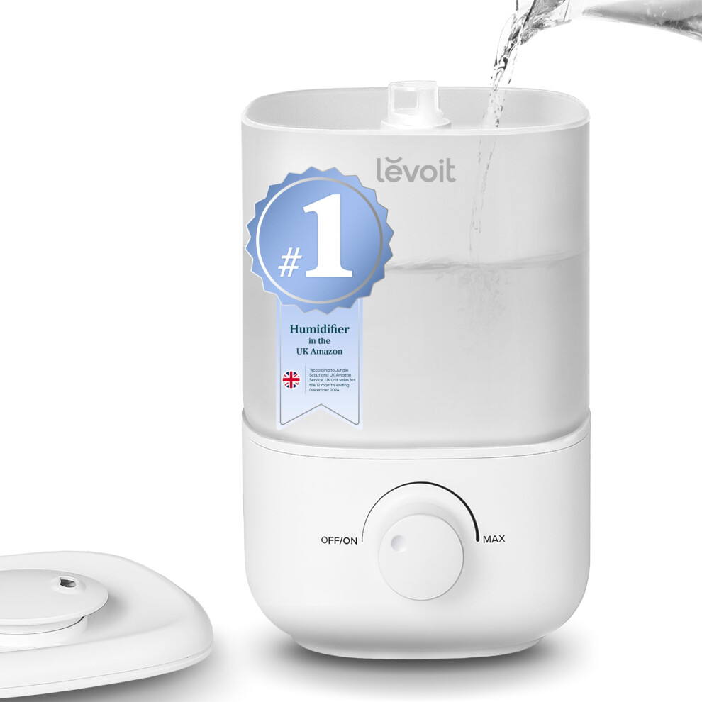 Levoit Humidifier For Bedroom Ultraquiet 23Db Easy To Fill Clean Cool Mist