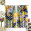 Lemon Curtains Blue Majolica Yellow Pattern Rod Pocket 3