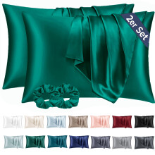 Vielit 2 Pack Satin Pillowcase for Hair and
