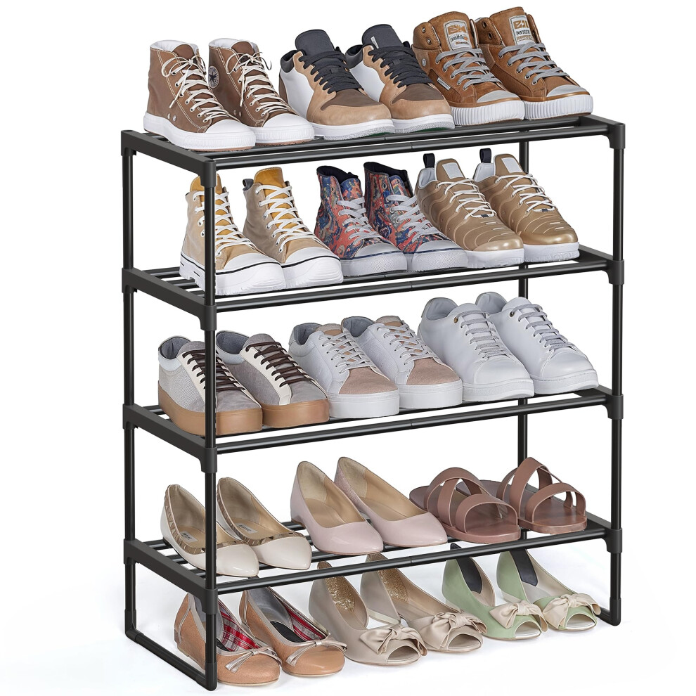Songmics 4-Tier Shoe Rack, Shoe Storage