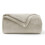WAVVE Fleece Blanket Sofa Throw Beige 5ft x 6.5ft 1