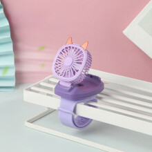 USB újratölthető hordozható ventilátor csuklópánttal, 3 sebességfokozat