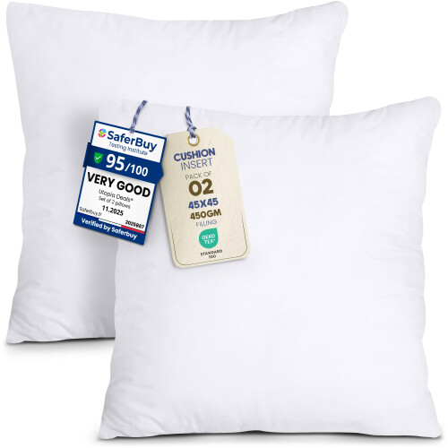 Bedding Cushion Inserts 45cm x 45cm (18x18 inch)
