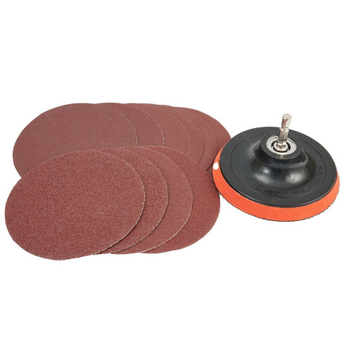 Sanding Discs 100mm 60-240 Grit 10 Pieces